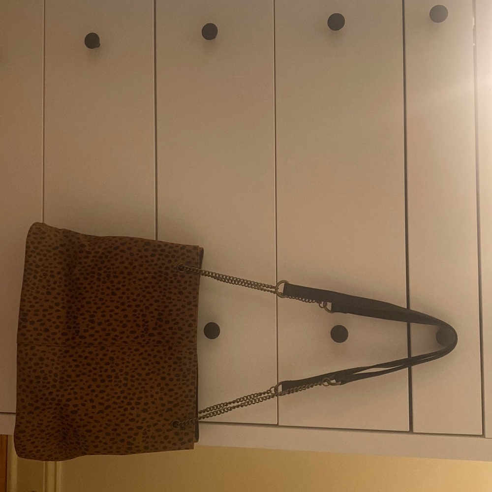 Women cheetah print tote bag